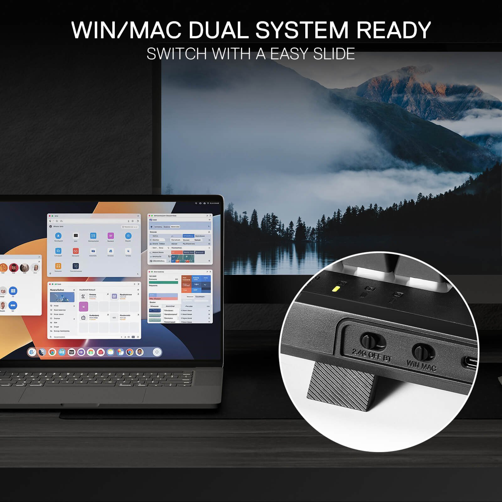 Redragon SHIVA K516 PRO 87 Keys TKL 3-Mode Mechanical Gaming Keyboard