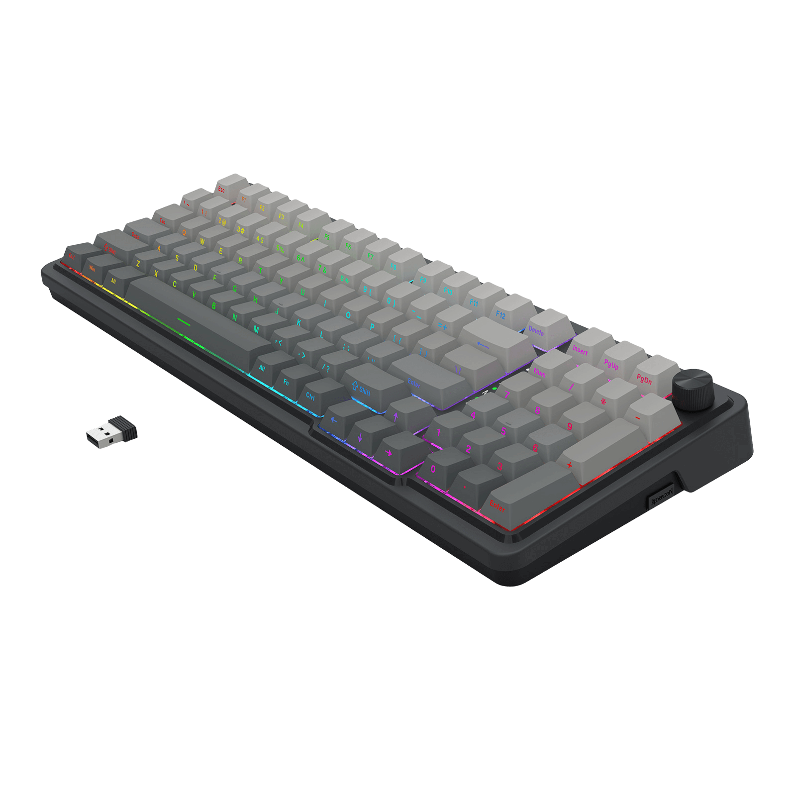Redragon EISA K686 PRO Gradient Black Wireless Gasket RGB Gaming Keyboard