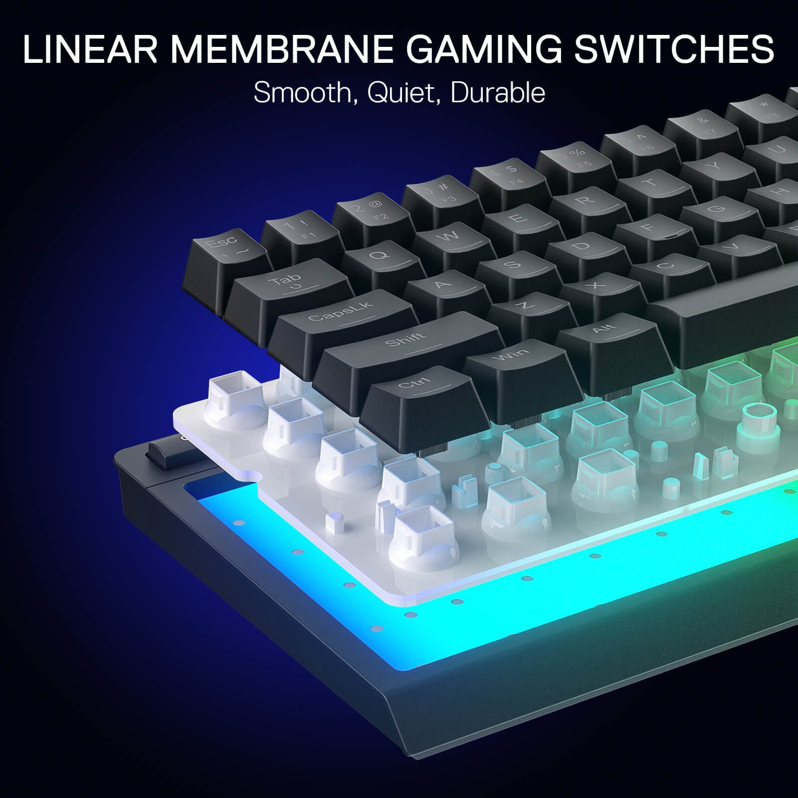 Redragon SHIVA K522 RGB 61 Keys Membrane Gaming Keyboard