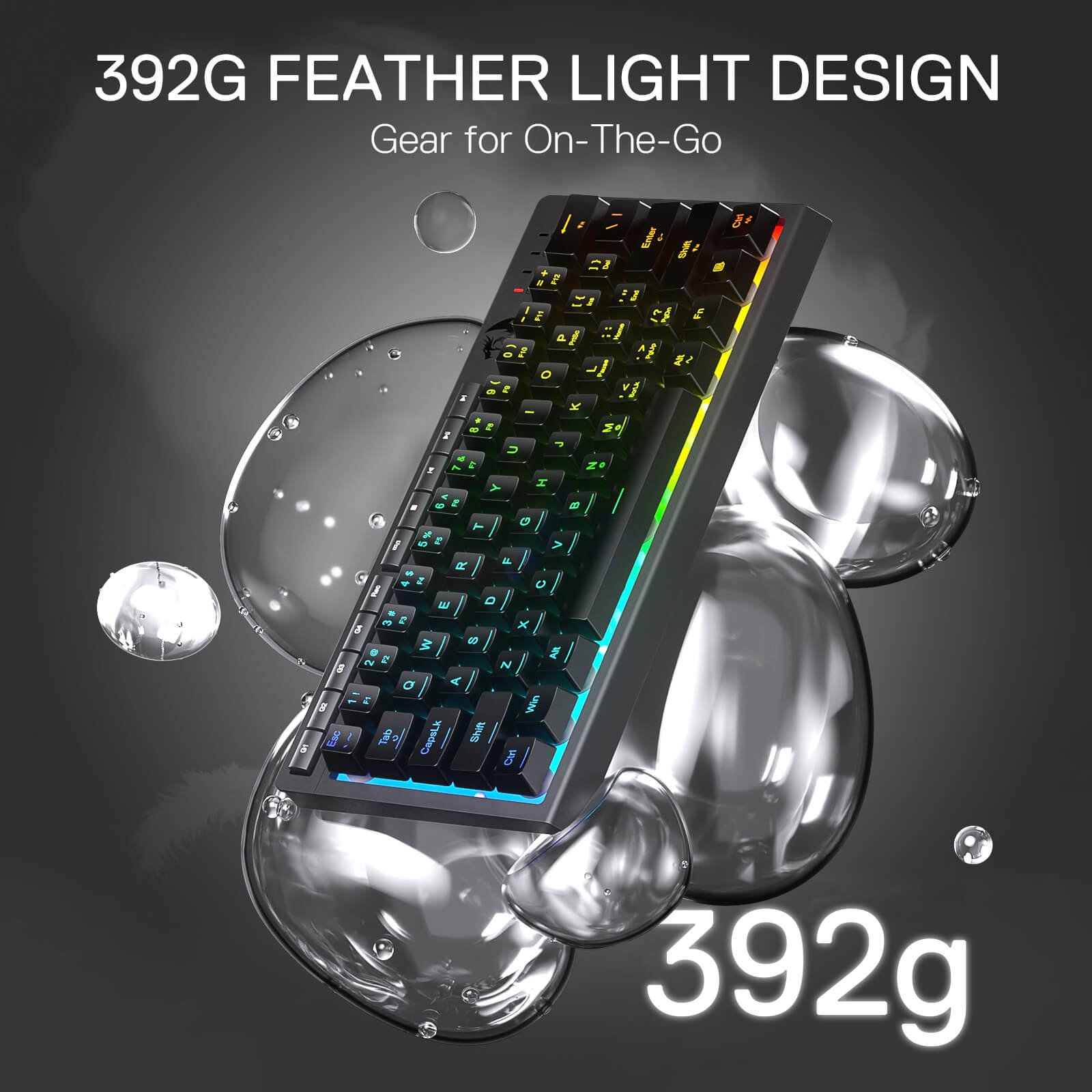 Redragon SHIVA K522 RGB 61 Keys Membrane Gaming Keyboard