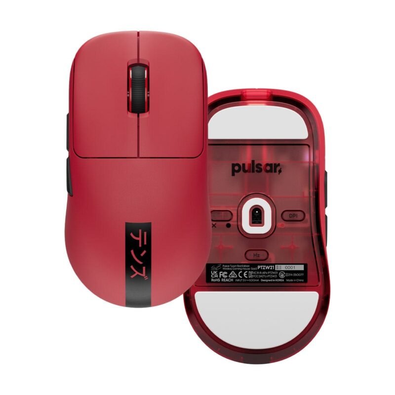 Pulsar TenZ Red Edition – Chuột không dây giới hạn kèm dongle 8K