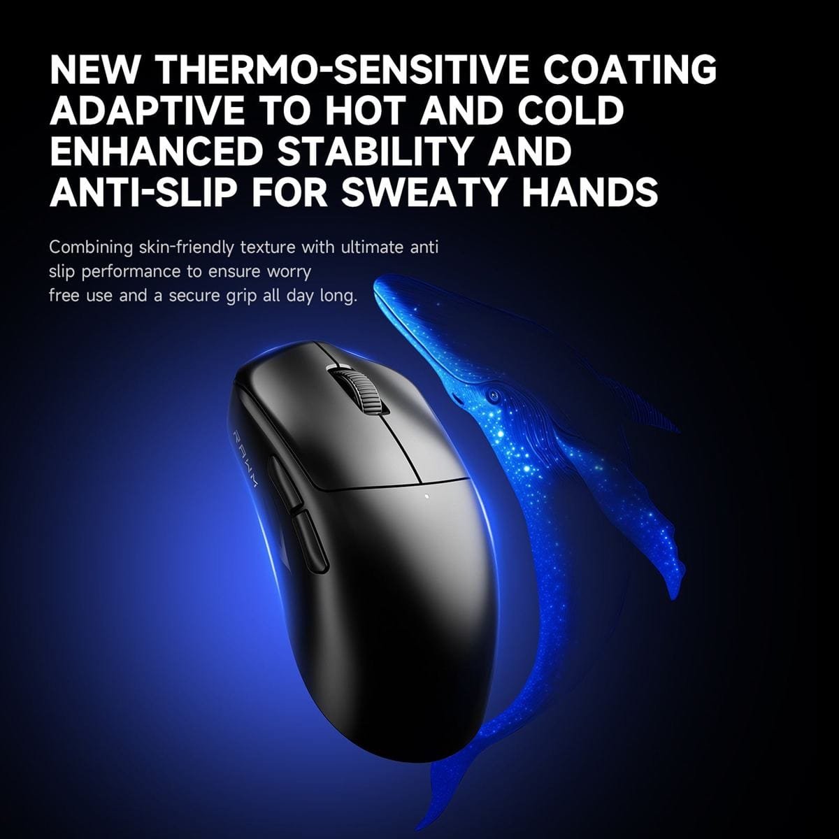 RAWM Leviathan V4 - Chuột gaming không dây siêu nhẹ chip Nordic RF54