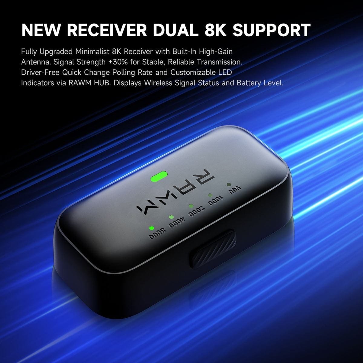 RAWM Leviathan V4 - Chuột gaming không dây siêu nhẹ chip Nordic RF54