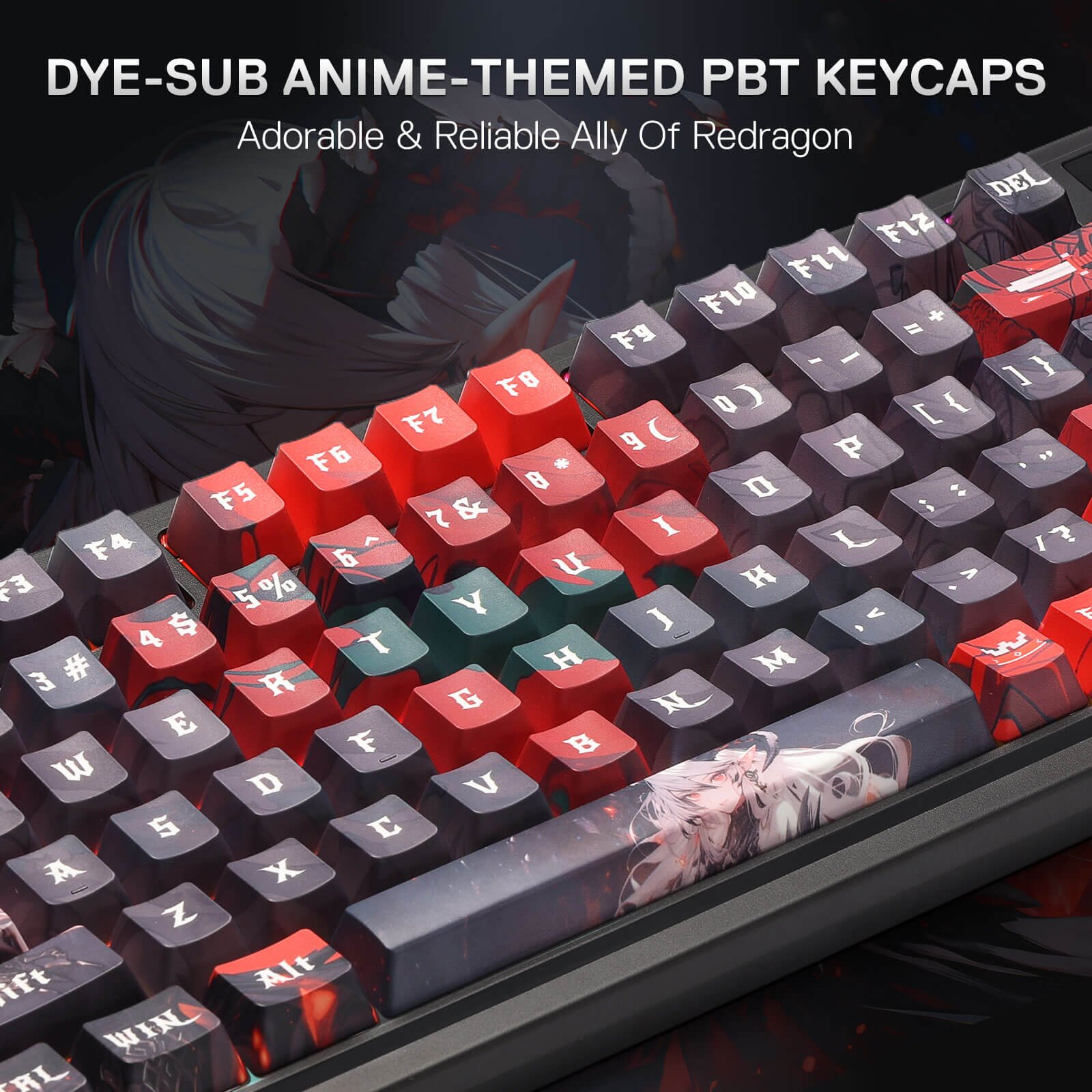 Redragon ARTEMIS K719 PRO Anime Keyboard w/Smart Display & Knob